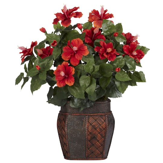 24&#x22; Hibiscus Plant in Decorative Planter